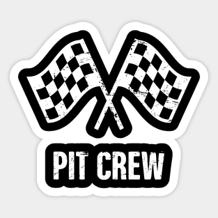 Pit Crew | Race Car Racing Gift Sticker